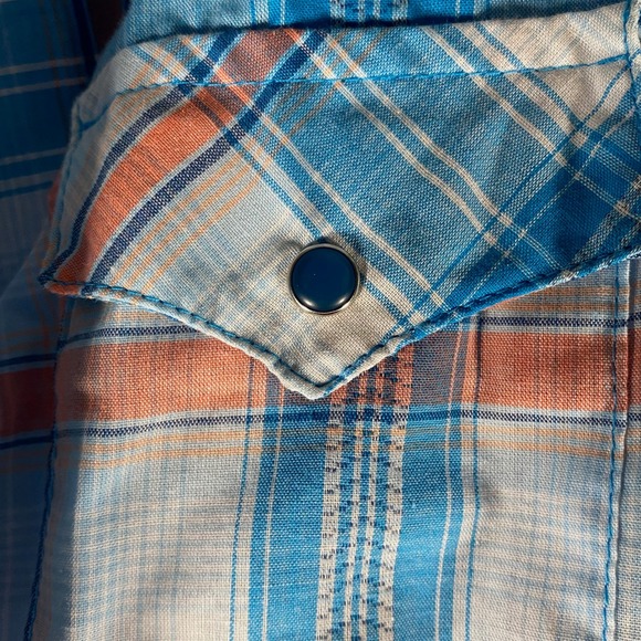 As Real As Wrangler Plaid Snap Front Long Sleeve Western Shirt Women XXLG - Picture 4 of 7